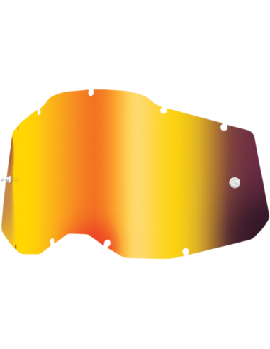 Recambio cristal para gafas 100 % Ac2/Strata 2 niño(a) Espejo Rojo 51009-251-01