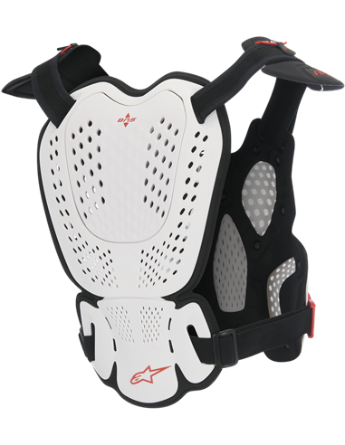 Peto protector A-1 Negro/Blanco Xl/2Xl Alpinestars 6700116-213-Xl2