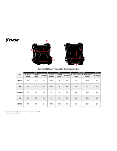 THOR Youth Guardian Mx Roost Deflector Black 2Xs/Xs 2701-0860