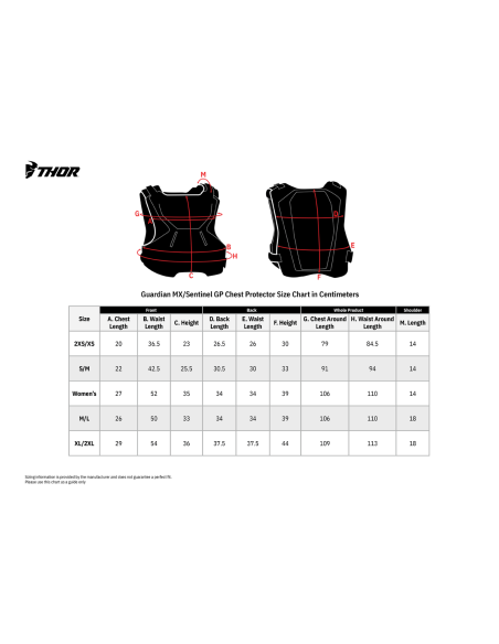 THOR Youth Guardian Mx Roost Deflector Black 2Xs/Xs 2701-0860