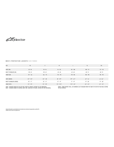 Vest Paragon Bk/Wt Md (Chest Protection) Alpinestars 1650920-975-MD