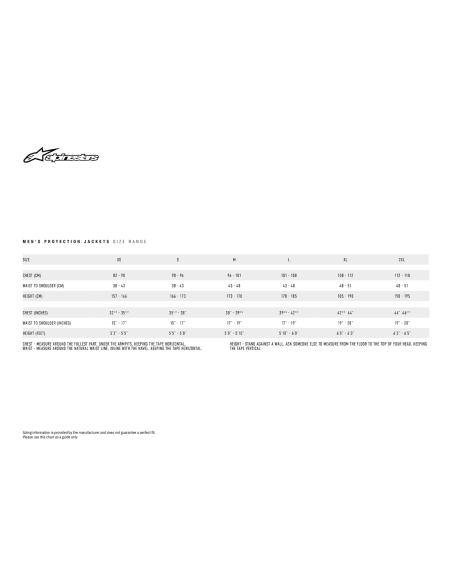 Vest Paragon Bk/Wt Lg (Chest Protection) Alpinestars 1650920-975-LG