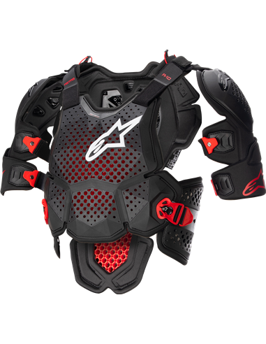 Plastron A10 V2 B/R Xs-S Alpinestars 6700523-1431-XS