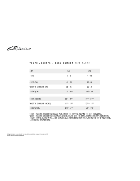 Chaqueta Youth Bionic Plus niño(a) Sequence Ls B/Y S/M Alpinestars 6545620-155-S/M