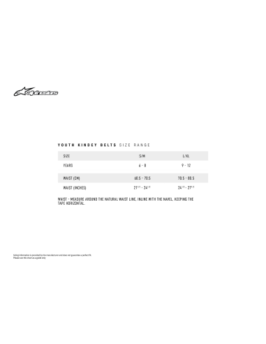 Belt Yth Sequence B/R Alpinestars 6544619-10-Sm