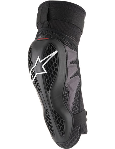 Joelheiras de motocross Sequência Preto / Vermelho S / M Alpinestars 6502618-13-Sm