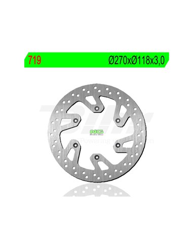 Disc de fre NG 719 Ø270 x Ø118 x 3