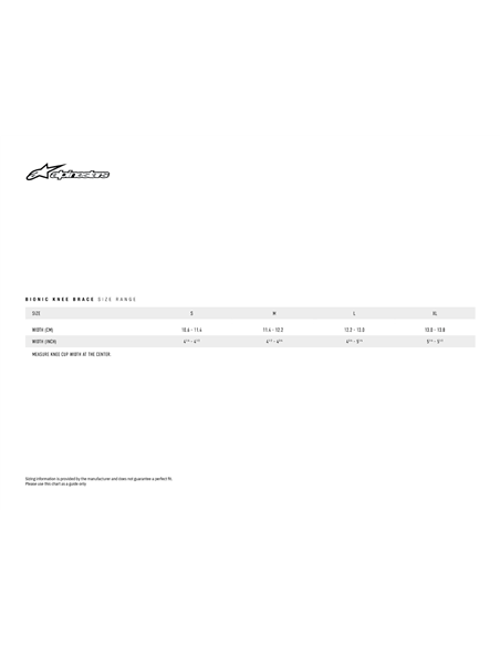 Alpinestars 6506219-10-Lxl Bionic L / Xl Joelheiras