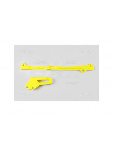 Chain guide + skate UFO-Plast Suzuki yellow SU04924-102