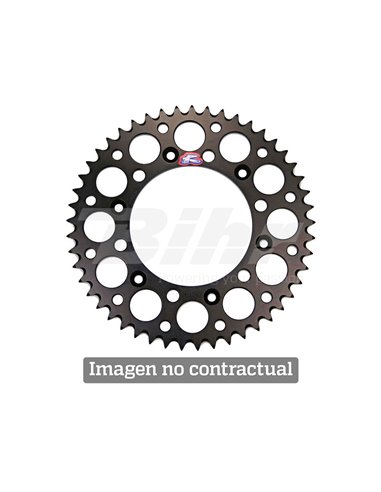 Renthal ultralight Rear sprocket 48 teeth black 123U-520-48GYBK