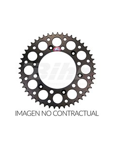 Corona Renthal ultralleugera 50 dents negre 123U-520-50GYBK