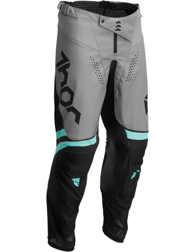 Pantalons motocròs Thor-MX 2022 Cube negre/mint 40 2901-9477