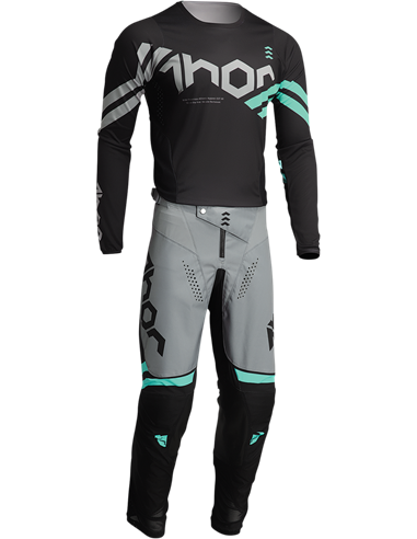 Pantalon de motocross Thor-MX 2022 Cube negre/mint 40 2901-9477