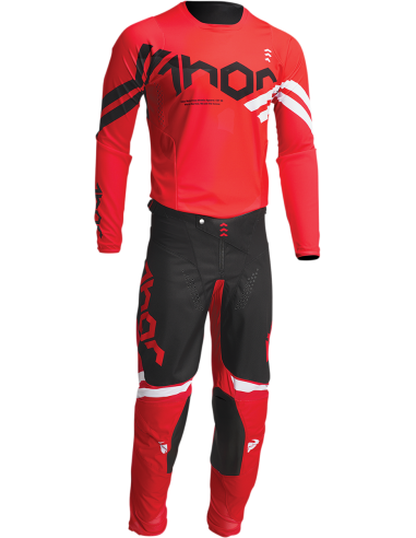 Calças de motocross Thor-MX 2022 Cube vermelho/branco 40 2901-9495