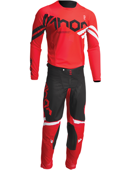 Calças de motocross Thor-MX 2022 Cube vermelho/branco 40 2901-9495