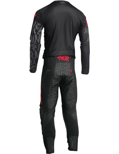 Pantalon motocross Thor-MX 2022 Pulse Counting Sheep noir/rouge 40 2901-9504