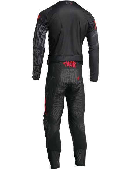Pantalons motocròs Thor-MX 2022 Pulse Counting Sheep negre/vermell 40 2901-9504