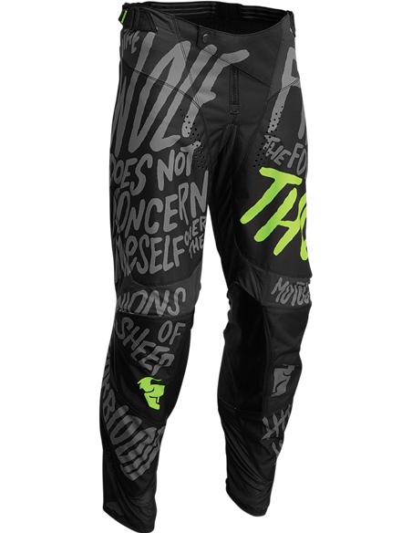 Pantalon motocross Thor-MX 2022 Pulse Counting Sheep Charcoal/Acid 40 2901-9513