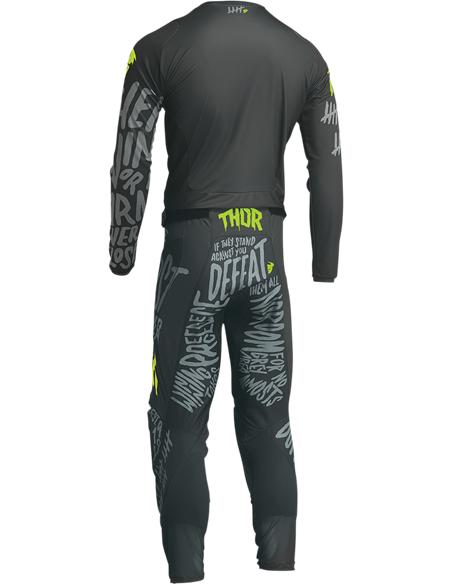 Pantalón motocross Thor-MX 2022 Pulse Counting Charcoal/Acid 40 2901-9513