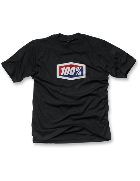 Camiseta 100% preta Official pequena 32017-001-10