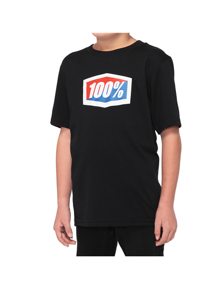 Camiseta 100% Official preta grande 32017-001-12