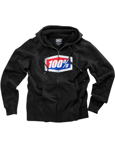 Sudadera 100 % Official Full-Zip negro Large 36005-001-12