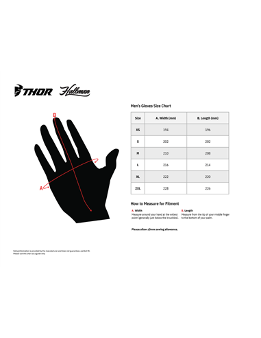 Guants motocross Thor-MX 2022 Spectrum negre XXL 3330-6823