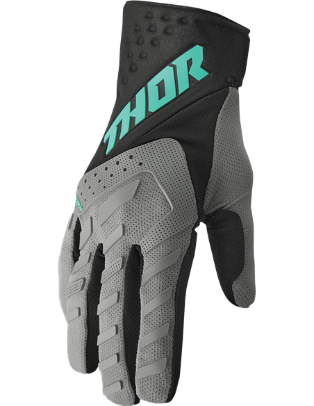 Luvas motocross Thor-MX 2022 Spectrum cinza/preto/mint XS 3330-6825
