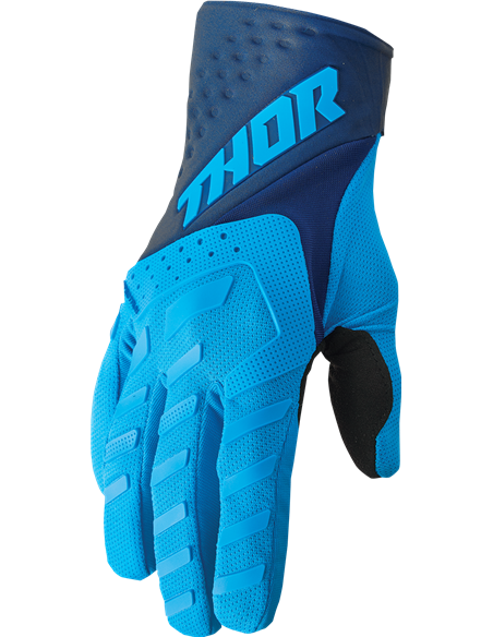 Gants moto cross Thor-MX 2022 Spectrum bleu/navy XS 3330-6831
