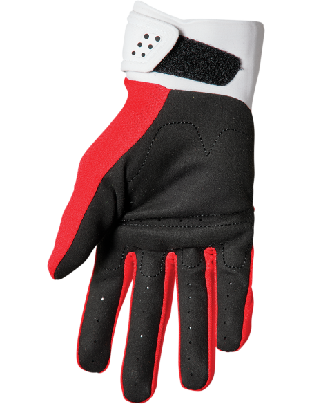 Gants moto cross Thor-MX 2022 Spectrum rouge/blanc XS 3330-6837