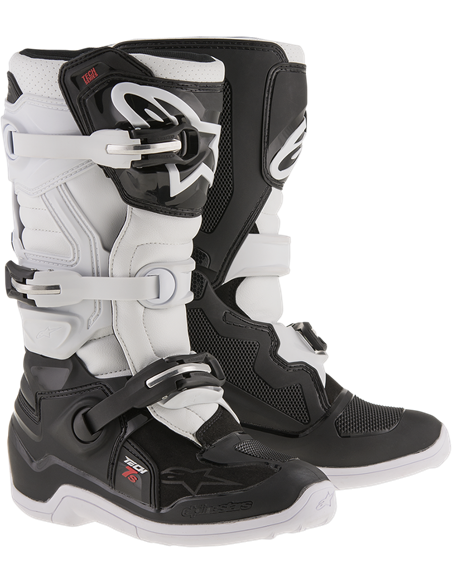 Botas motocross niño(a) Tech 7S  motocross Alpinestarss Negro/Blanco 3