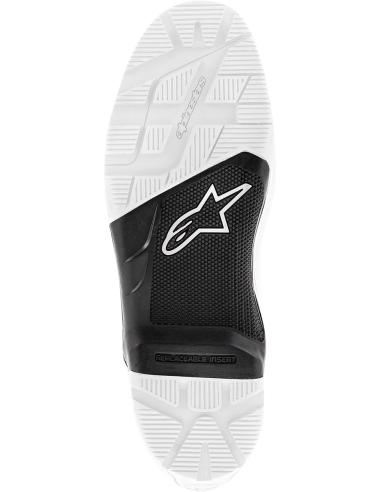 Semelles Tech 7 / Tech 3 Noir / Blanc 13 Alpinestars 25Su891E-12-13