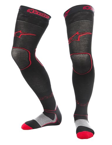 Meias Long Mx Preto / Vermelho S / M Alpinestars 4705015-13-Sm