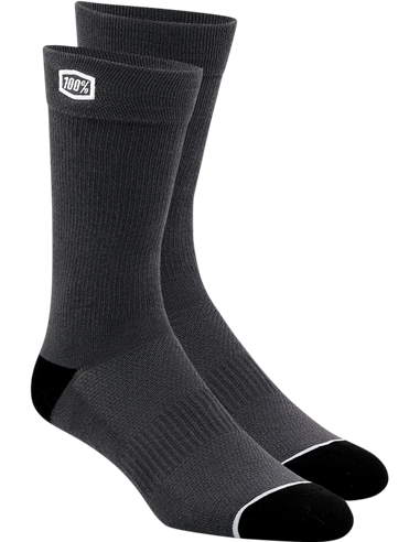Chaussettes 100% Gris Solide Sm / Md 24021-007-17