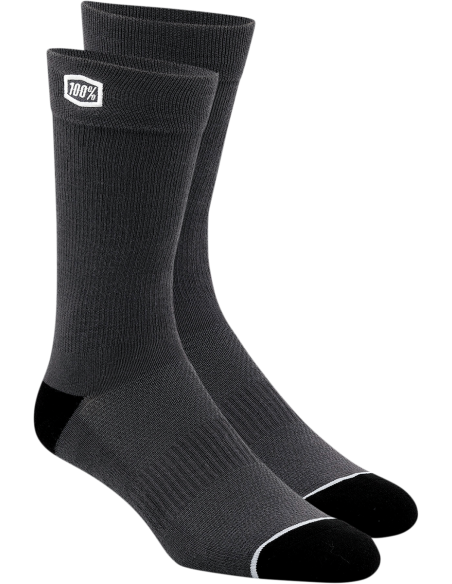 Chaussettes 100% Gris Solide Sm / Md 24021-007-17