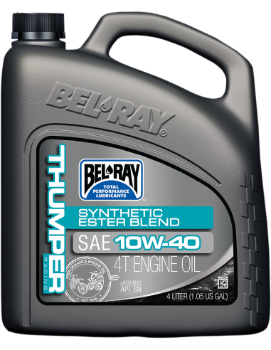 Bel-Ray Huile Thumper Racing Ester Blend Synthétique 4T 10W40 4 L. 99520-B4LW