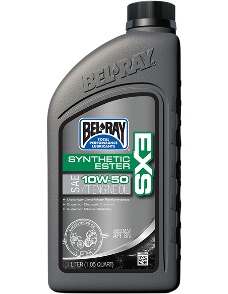 BEL-RAY Exs Synthetic Ester 4-Stroke Óleo de Motor 10W-50 1 Liter 99160-B1LW