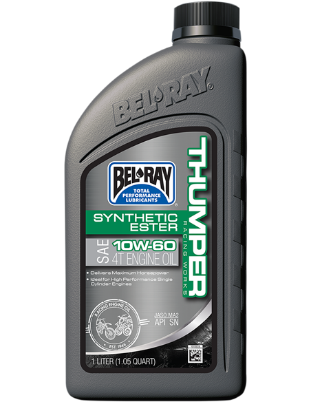 BEL-RAY Bel-Ray Works Thumper Racing Synthetic Ester 4-Stroke Huile Moteur 10W60, 1L 99551-B1LW