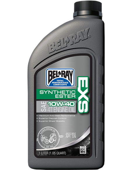 BEL-RAY Bel-Ray Exs Synthetic Ester 4-Stroke Engine Oil 10W-40, 1L 99161-B1LW
