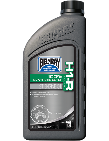 Aceite Bel-Ray H1-R Racing 2T 100% Sintetico (Mezcla 2 Tiempos) 1 L. 99280-B1LW