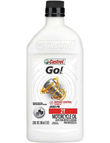 Aceite Castrol A 747 2t 1 Litro (Mezcla 2 Tiempos)