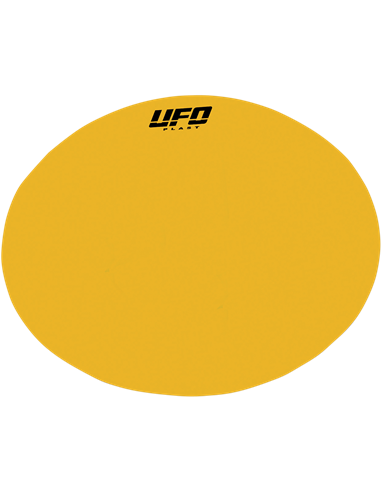 Plaques d'immatriculation universelles Vintage Numéro ovale Couvercle avant de plaque d'immatriculation jaune UFO-Plast