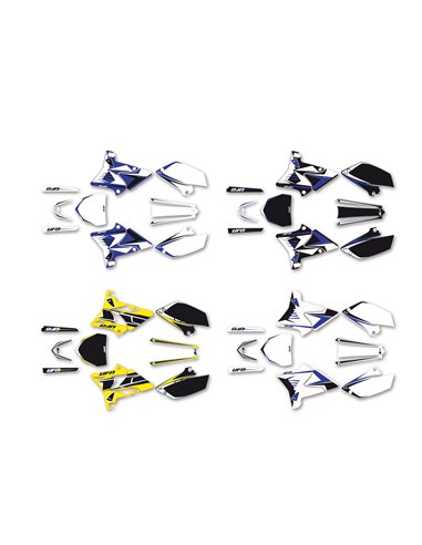 UFO-Plast "Restyled" Adhesives Kit Yamaha Yz 125-250 2003-14 White