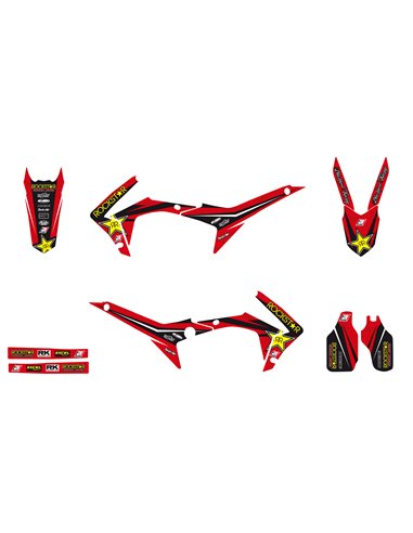 Kit déco avec housse de selle Rockstar CRF Blackbird Racing 8145l