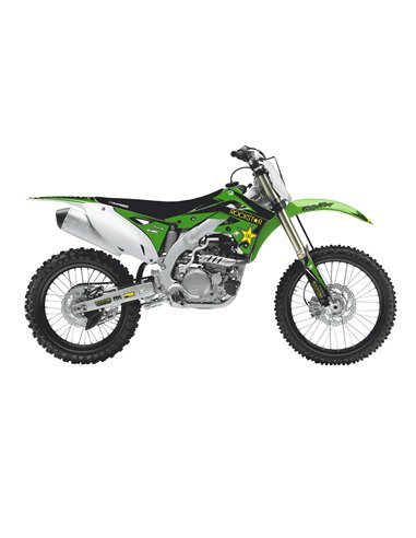 Kit de decalque com capa de assento Rockstar kxf Blackbird Racing 8420l
