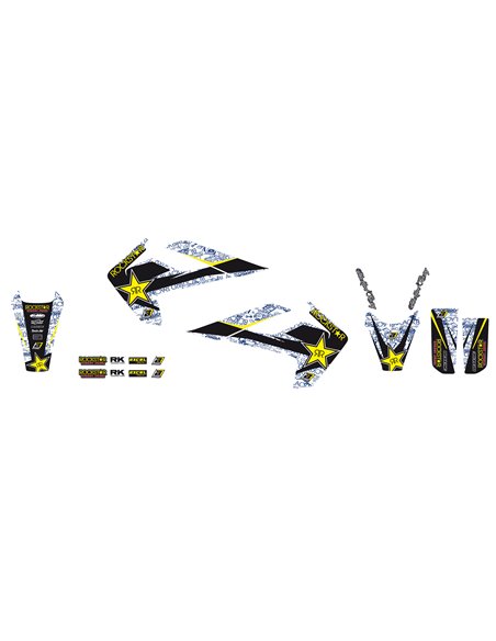 Kit adhesivos con funda de asiento Rockstar tc/fc/fe Blackbird Racing 8612l