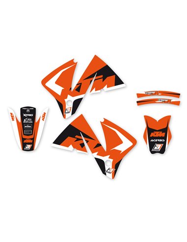 Kit stickers autocollants Blackbird KTM EXC 2001-02