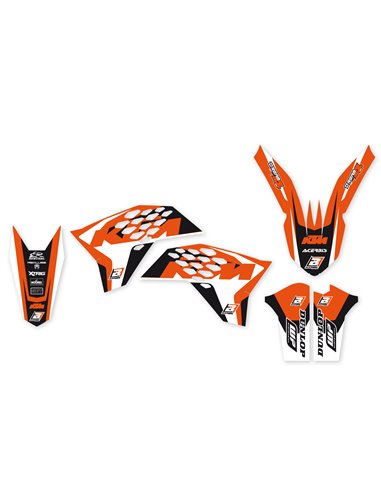 Kit adhesivos Blackbird Dream 4 KTM SX 2007-10 / EXC 2008-11