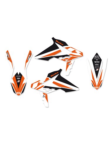 Kit de decalque com capa de assento Rockstar 13-17 Blackbird Racing 8b03n