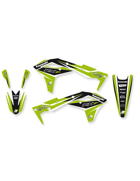 Kit adhesivos Blackbird + Funda asiento Kawasaki 8424N